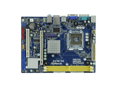 Дънна платка за компютър ASRock G41M-VS DDR2 LGA775 (втора употреба)